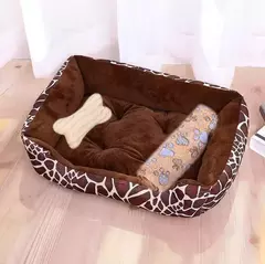 Ninho macio de algodão lavável para animais de estimação, cama de osso quente, cestas, canil, produtos para a casa, pequeno, médio, grande, cachorro, gato