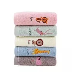 Toalha quadrada de algodão pequena para crianças, Toalha bordada para limpeza de carro, Toalha infantil, 25x25cm na internet