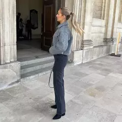 Jaqueta TRAF com fecho de correr para mulheres, casaco curto, casaco de Tweed, casaco demi-season, novo para outono e inverno - Wolf Magazine