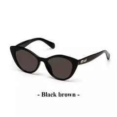 Ruiao-Cat Eye óculos escuros para homens e mulheres, marca de luxo, designer, alta qualidade, carta, óculos, menina, moda, óculos, 2024
