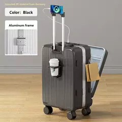 Extensões de transporte de viagem tipo 20 24 28 Polegada mala carrinho de bagagem carry-on cabine mala transportadora para a linha da viagem - loja online