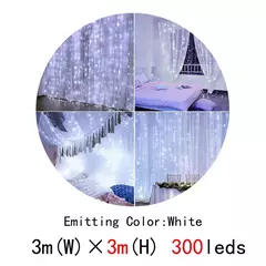 Cortina LED Fairy Lights, Natal Icicle Lights, festa de quarto, jardim, decoração do casamento da família, 220V - loja online