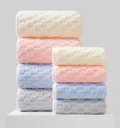Toalhas de veludo coral macio, disponíveis em 3 tamanhos, 35*75, 70*140, 85*150 - loja online