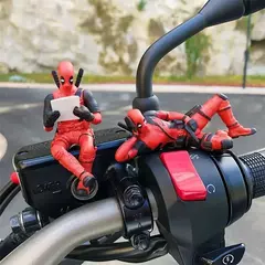 Anime deadpool figura de ação decoração interior do carro brinquedos pingente acessórios do carro modelo mini boneca estatueta crianças brinquedo presente