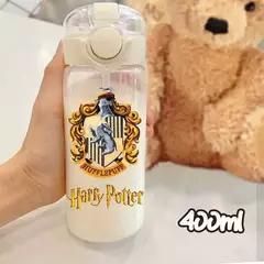 Harry potter palha copo de água 600/400ml crianças beber portátil plástico transparente grande capacidade esporte garrafa de água presentes