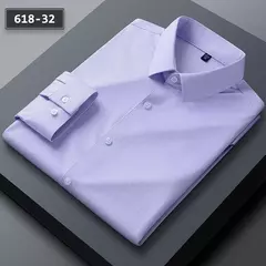 Camisas sem costura de alta qualidade masculina, manga longa, fina, casual, luxo - Wolf Magazine