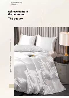 Kuup-Colorido Conjunto de cama, Satin Superfície Duvet Cover, Quilt Cover, pele amigável tecido, Queen e King Size, alta qualidade - Wolf Magazine