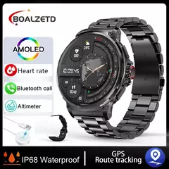 Ultra HD Relógio Inteligente para Huawei e Xiaomi, GPS Track, Chamada Bluetooth, 710 mAh Grande Bateria, Esportes Fitness Smartwatch, 1.85 ", Novo