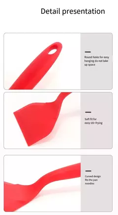 Utensílios De Cozinha De Silicone Espátula Espátula Carne Ovo Raspador De Cozinha Pizza Larga Cozinhar Ferramentas Pá Espátula Antiaderente - comprar online