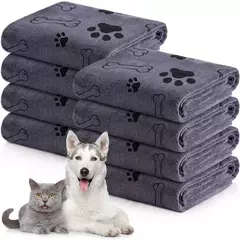 Toalha de banho para cães e gatos, secagem rápida e absorvente, toalha grande, macia, secagem rápida, loja de animais de estimação, presente, suprimentos para animais de estimação