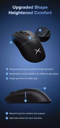 Delux-M600 Mouse sem fio para jogos, Macro Mice recarregável para PC Gamer, leve, conexão de modo duplo, 2.4G, 49g, PMW3325 - comprar online