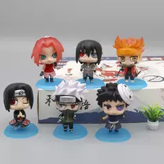 Anime naruto figura brinquedo conjunto uzumaki naruto uchiha sasuke ação anime modelo pvc estátua estatueta brinquedos colecionáveis - loja online