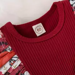 Vestido para a menina do verão, macacão listrado, roupa do algodão, projeto floral, para o recém-nascido - loja online