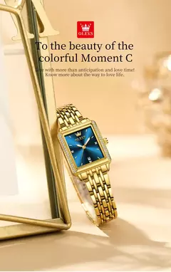 Olevs relógios femininos de luxo dourado aço inoxidável relógio feminino luminoso à prova d' água relógio de pulso de quartzo relógios de moda para mulheres - Wolf Magazine