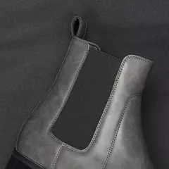 Botas de couro chelsea masculinas, marca de moda confortável, # KD431, 40-46, 2024 - comprar online