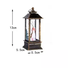 Retro Quadrado Papai Noel LED Night Light, Luzes de vento, Enfeites De Árvore De Natal, Presente De Decoração De Casa - Wolf Magazine
