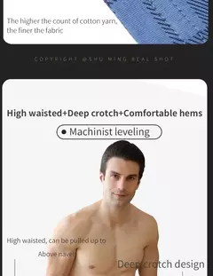 Boxers masculinos de algodão de cintura alta, calças para todos, cuecas grandes, fundo de pijama em casa, boxers de cintura alta, plus size na internet