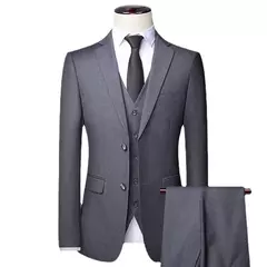 Terno masculino single breasted ajuste de negócio, vestido de noivo, moda casual, ajuste profissional, casamento, cavalheiro, 6XL, novo - Wolf Magazine