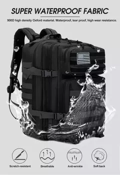 Mochila de viagem tática impermeável para homens, mochilas de grande capacidade, esportes ao ar livre, bolsas multifuncionais 50L, 35L, 25L - Wolf Magazine