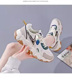 Tênis de malha vulcanizada respirável feminino, moda casual - comprar online