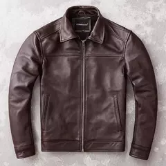 AYUNSUE-Jaqueta de couro real para homens, couro genuíno, roupas masculinas, casaco de outono, roupas - Wolf Magazine
