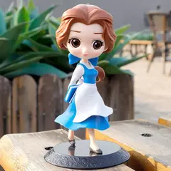 14cm disney q posket bela e a fera brinquedos belle pvc princesa figuras ação modelo colecionável boneca - comprar online