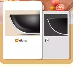 GIANXI-Panelas Domésticas, Frite, Cabo de madeira, Panela, Frigideira e Ok, Panelas antiaderentes para cozinha, 30cm - loja online
