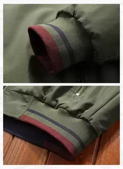 Jaqueta casual dupla face masculina, casaco de gola alta, jaquetas da moda, nova chegada - loja online