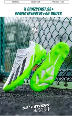 Imagem do Tênis de treinamento interno profissional para homens, sapatos de futebol originais, botas de campo, ao ar livre, grampos sociais, rápidos