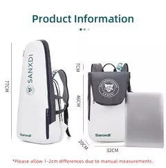 Mochila de remo de tênis dobrável para homens Squash Badminton Racket Bag Bolsa de transporte de raquetebol Sacos esportivos de grande capacidade
