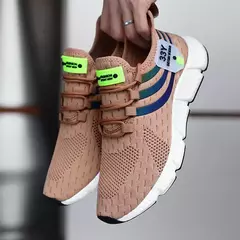 Homens tênis casuais verão respirável sapatos esportivos leve malha ao ar livre tênis de corrida atlético jogging tenis sapatos caminhada