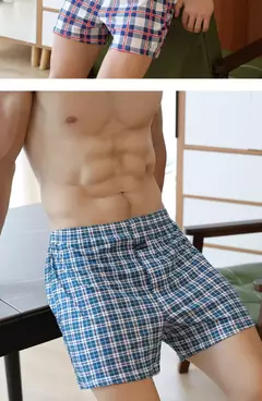 Boxers masculinos de algodão de cintura alta, calças para todos, cuecas grandes, fundo de pijama em casa, boxers de cintura alta, plus size - Wolf Magazine