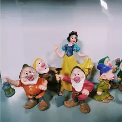 8 Pçs/set Disney Figura Brinquedo Filme Branca de Neve E Os Sete Anões Figuras de Ação Boneca Modelo Coleção Decoração - Wolf Magazine