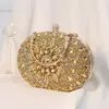Bolsas De Embreagem De Strass Para Mulheres, Bolsa Redonda Dourada, Cristais Bolsas De Festa, Designer De Diamante, Bolsas Crossbody, Marca De Luxo, 2024