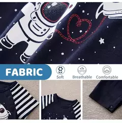 Bodysuit confortável do bebê do algodão para meninos e meninas, manga curta, pescoço redondo, navegador bonito, verão - Wolf Magazine