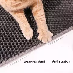 Imagem do EVA-Double Layer Cat Litter Pad, impermeável, antiderrapante, filtro de areia, gatinho, cão, lavável, fácil limpeza, acessórios para animais