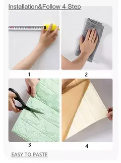 1/3/5/10 m 3d auto-adesivo papel de parede adesivos 3m tijolo adesivos de parede decoração de casa papel de parede para paredes diy quarto - comprar online