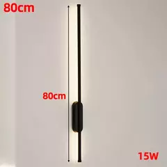 Nórdico moderno Faixa LED Luz de Parede, Sala, Sofá Fundo, Cobre completa, Quarto, Cabeceira, 80cm, 60cm, AC85-265V na internet