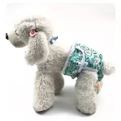 Imagem do Fraldas para cães masculinos, laváveis, fofas, reutilizáveis, de alta absorção, à prova de vazamento, calças fisiológicas para cães, 6 cores