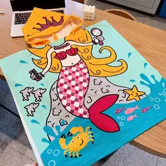 Manto com capuz para crianças, toalha de banho do bebê, roupão, toalha de praia, robes infantis, acessórios do bebê - comprar online