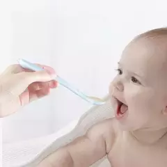 Colher de treinamento de alimentação de plástico macio do bebê, utensílios recém-nascidos, infantil complementar alimentação colher - loja online