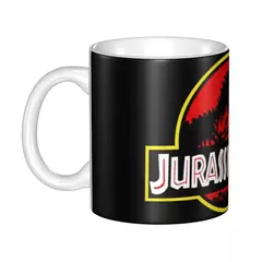 Dinossauro personalizado World Jurassic Park Canecas DIY Horror Movie Ceramic Ch - loja online