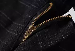 Calça reta justa justa xadrez masculina, terno de negócio masculino, calça de alfaiataria social, xadrez chinês masculino, 2022, até bem - comprar online