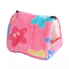 Casa de hamster, camas e casas quentes e macias, gaiola de roedores, rede impressa para ratos, algodão, cobaia, acessórios, animais pequenos - comprar online