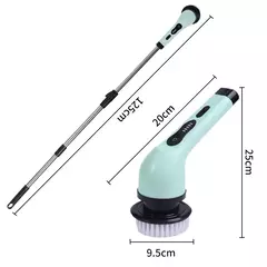 Escova de limpeza elétrica 9 em 1, purificador elétrico, ferramentas de limpeza elétrica, salão, cozinha, banheiro, utensílios de limpeza - comprar online