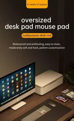 Waterproof PU Leather Grande Gaming Mouse Pad, Casa e Escritório Gamer Desk Mat, Computador Mousepad, Tampa Da Mesa Do Teclado - Wolf Magazine