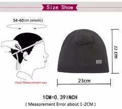 Imagem do Gorro de malha para homens e mulheres, gorro, skullies e gorros de inverno