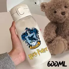 Harry potter palha copo de água 600/400ml crianças beber portátil plástico transparente grande capacidade esporte garrafa de água presentes - Wolf Magazine