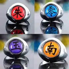 10 pçs naruto akatsuki anéis anime itachi figura cosplay acessório de ação jewerly legal meninos crianças brinquedos presentes