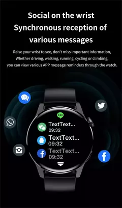 GT3 Pro AMOLED Smartwatch para homens e mulheres, tela HD, freqüência cardíaca, chamadas Bluetooth, à prova d'água, Android, iOS, 420x420, Novo, 2022 - comprar online